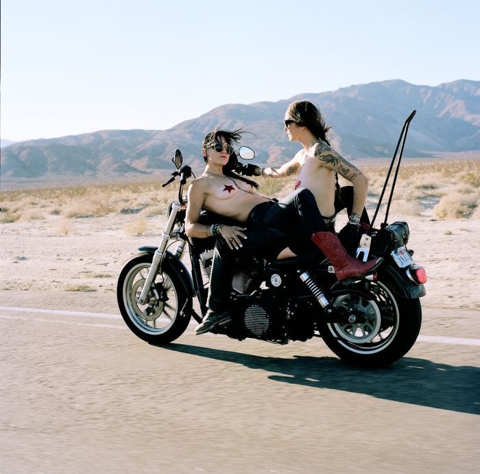 Girls on a motorcycle in Wuhu