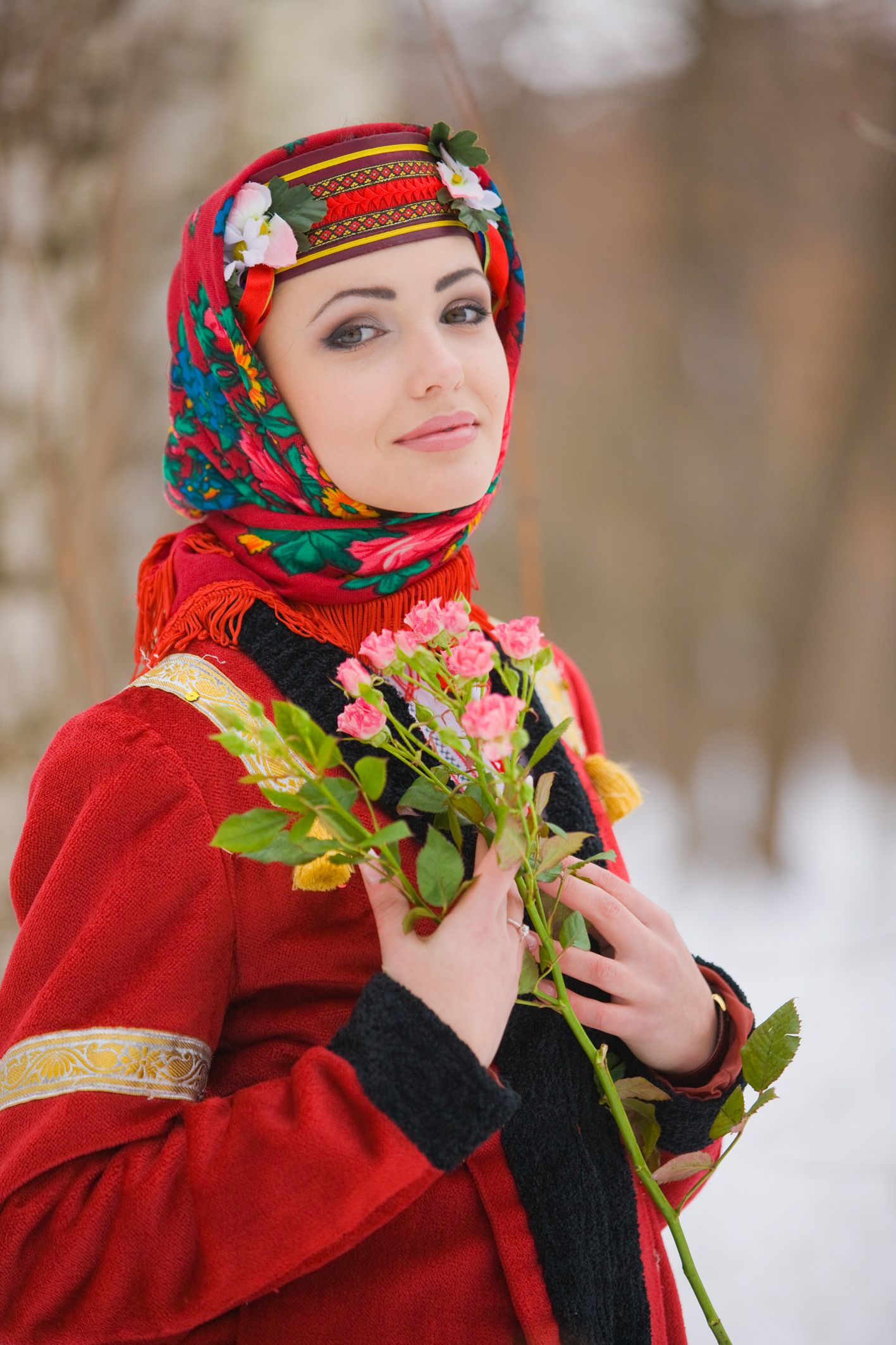 Sexy girl Girls in Slavic costumes in Wuhu
