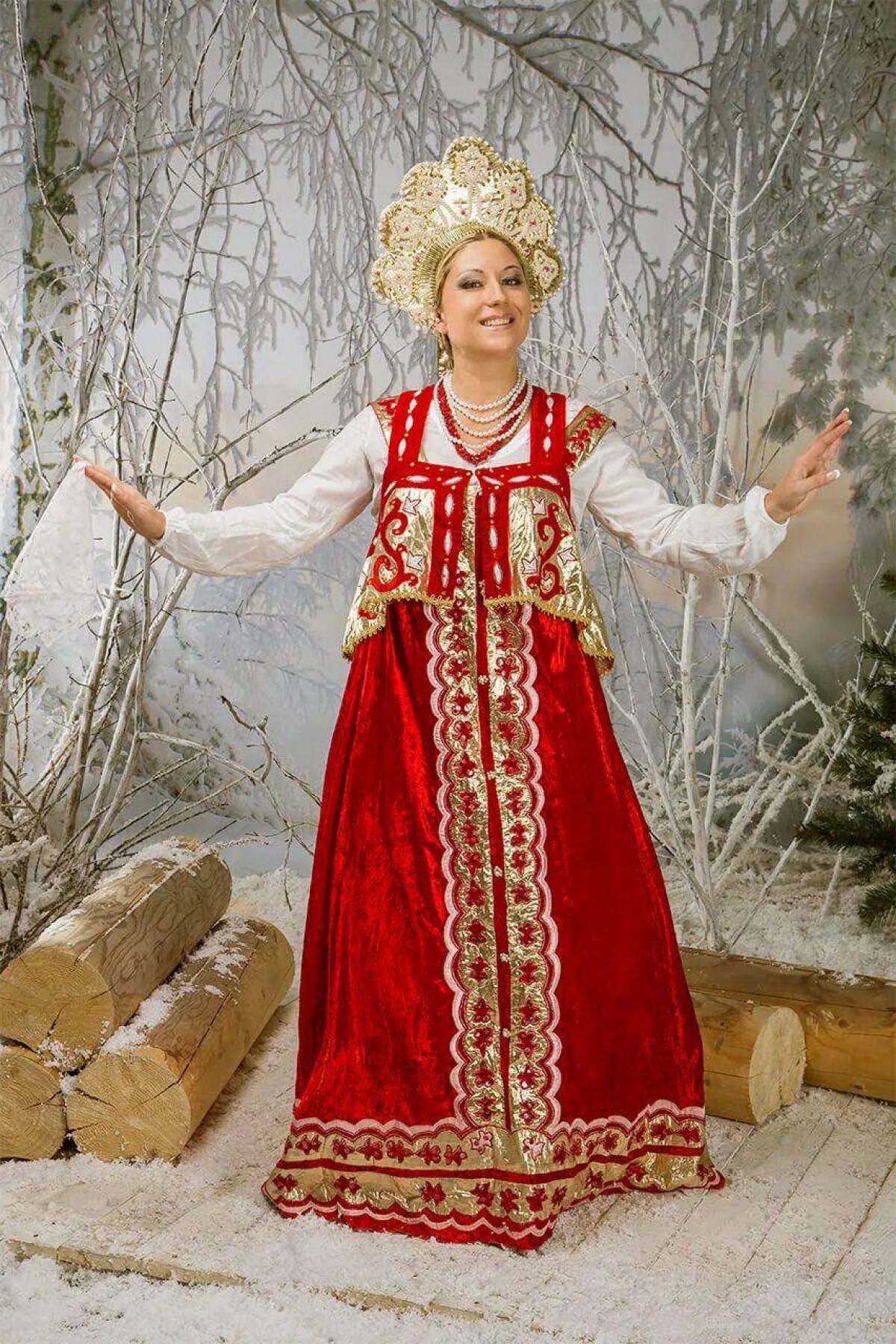 Girls in Slavic costumes in Wuhu